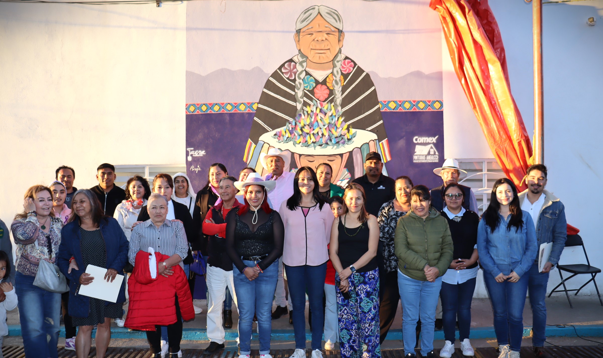 Develación de Mural en el DIF Municipal de Amealco