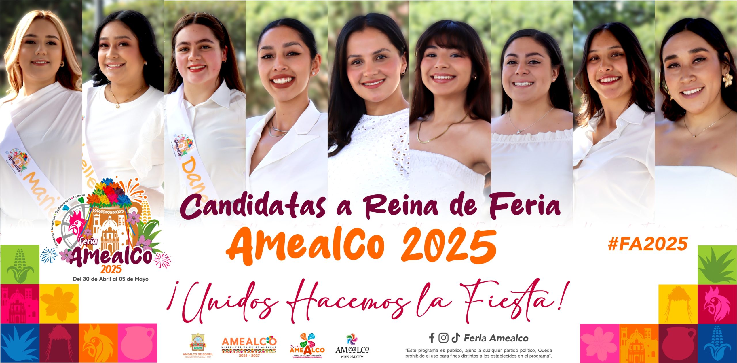 Candidatas a Reina de Feria Amealco 2025